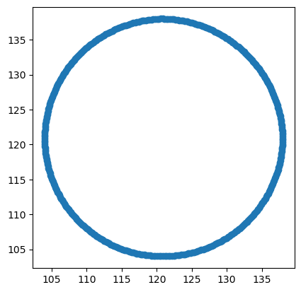 A nicer circle made from our adjusted cosine